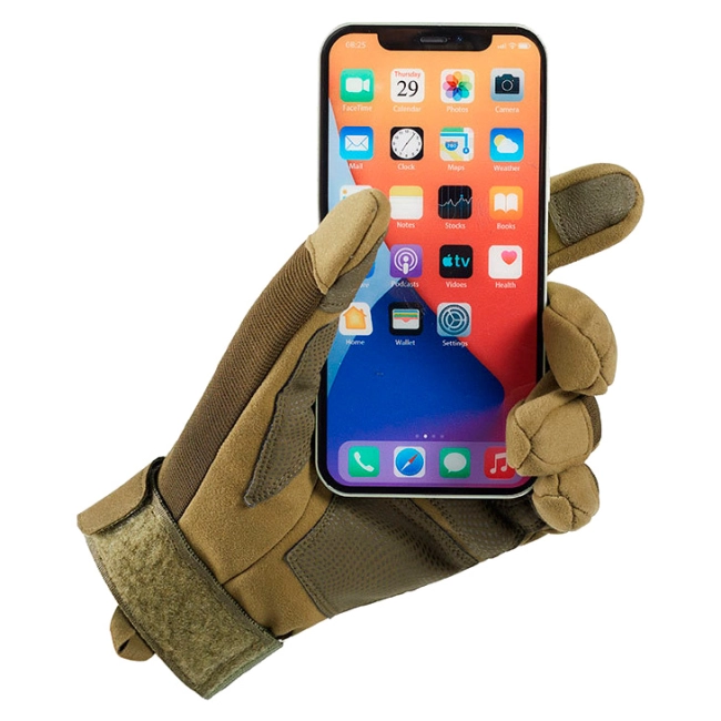 рукавички тактичні закриті із вставками