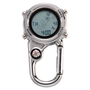 брелок с часами и компасом