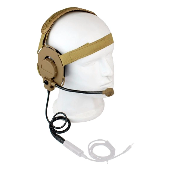 тактическая гарнитура на одно ухо