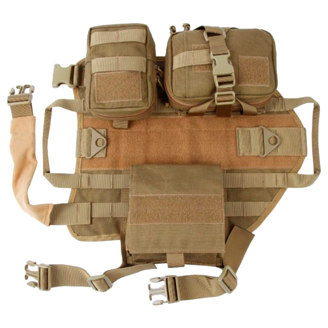 тактичний жилет для собак з підсумками