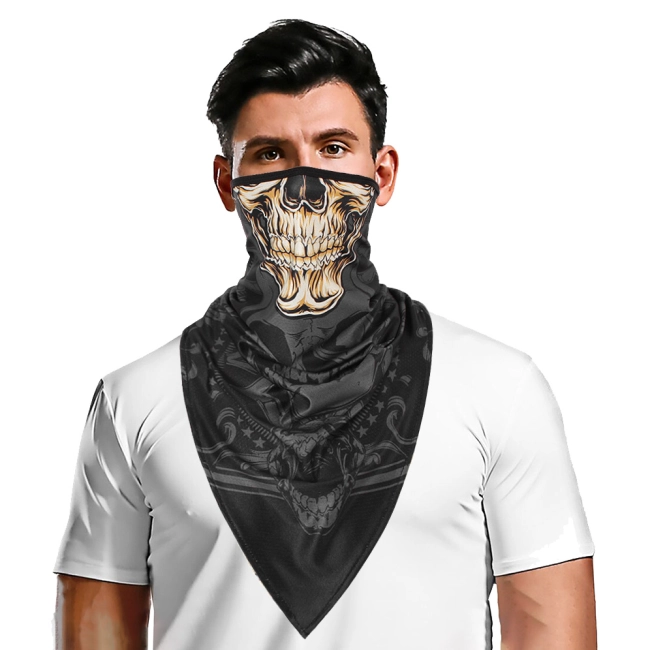 маска-шарф для лица с черепом