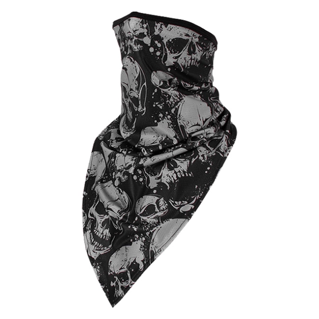маска-шарф с черепами на лицо