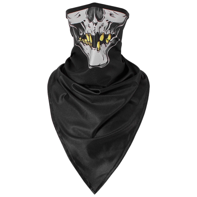 шарф труба с принтом черепа