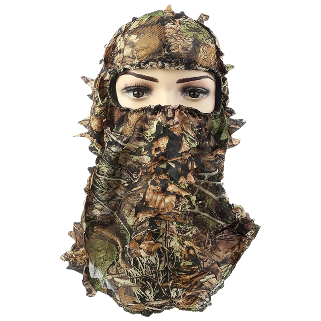 маскувальна балаклава з листям
