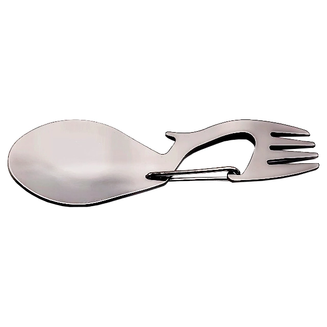 вилка ложка с карабином