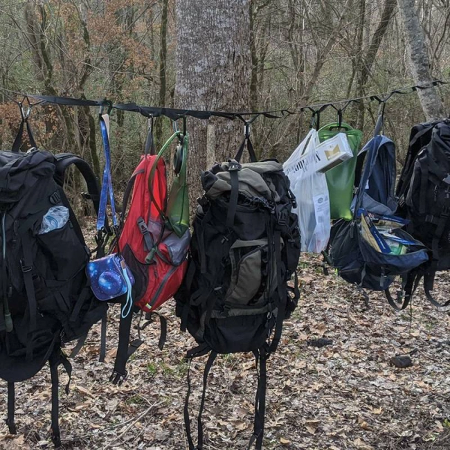 веревка тактическая бельевая с карабинами