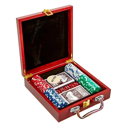 набір для покеру в валізі