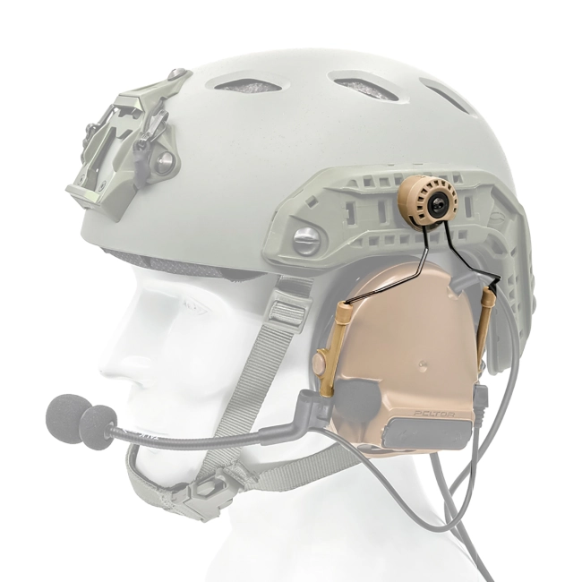 тактичне кріплення для навушників на шолом