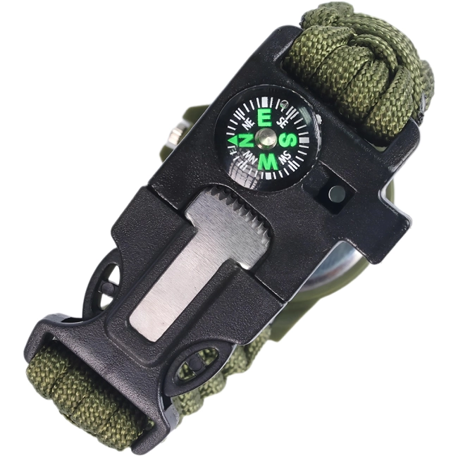 часы с ремешком из плетеного паракорда