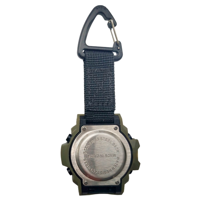 годинник цифровий на карабіні