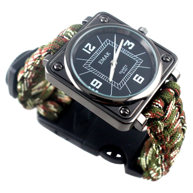 часы с ремешком паракордовым