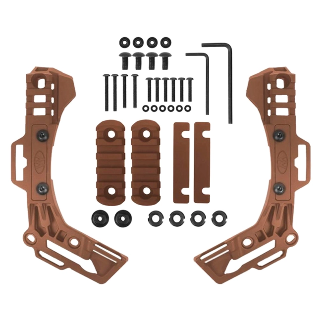 рейки з кріпленнями на тактичний шолом