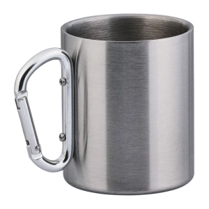 Походная кружка с карабином из нержавеющей стали (объем 150 мл) кружка туристическая