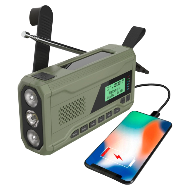 динамо радиоприемник с фонариком
