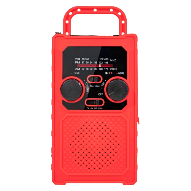 радіоприймач на сонячній батареї з динамо машиною