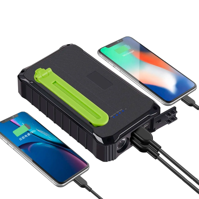 повербанк с солнечной батареей и динамо машиной