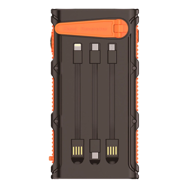 повербанк с динамо машиной и солнечной батареей