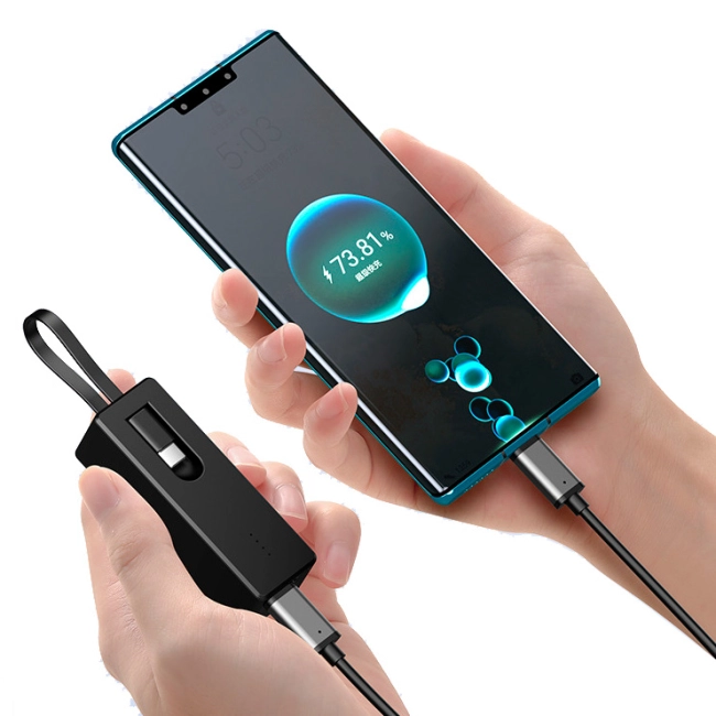 повербанк мини с кабелем type-c