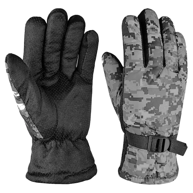 зимние перчатки с камуфляжем