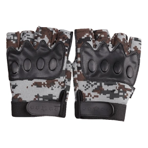 перчатки тактические без пальцев с камуфляжем