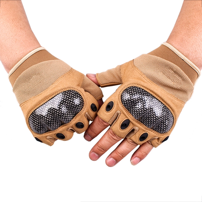 тактические защитные беспалые перчатки