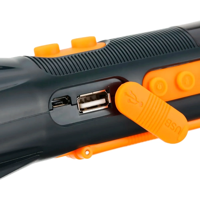 многофункциональный динамо фонарик