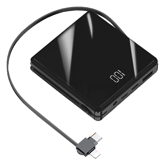 зовнішній акумулятор із проводом 10000 маг