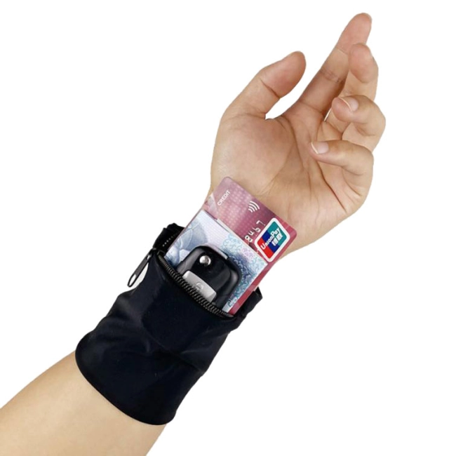 напульсник с карманом на молнии