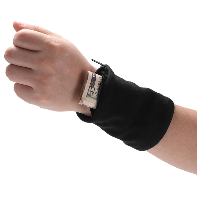 напульсник на запястье с карманом