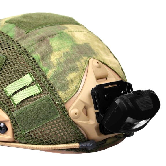 фонарик на креплении к тактическому шлему