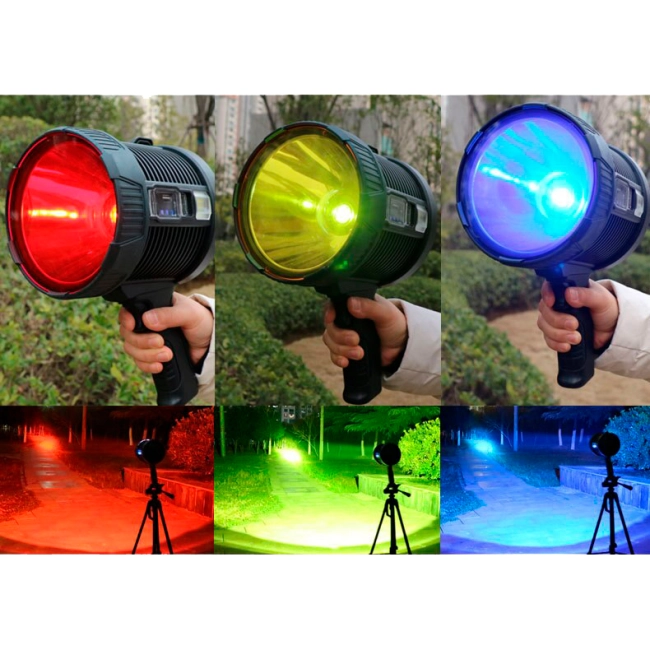 ліхтарик з різнокольоровими лінзами