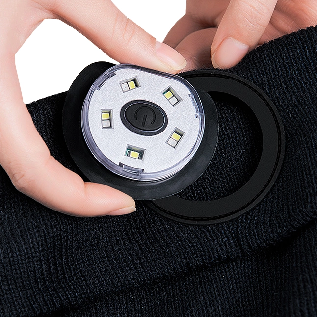 шапка с led фонарем