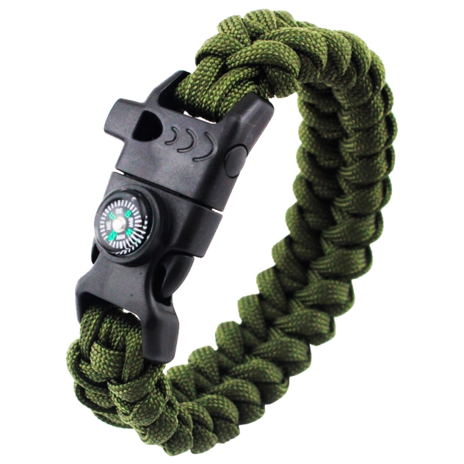 браслет для выживания из паракорда на руку