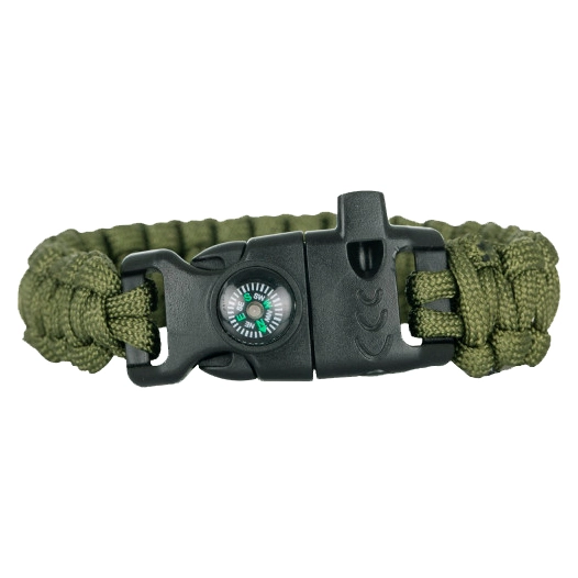 браслет из паракорда для выживания с компасом и огнивом