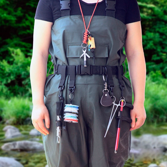 тактический подвесной ремень с карабинами