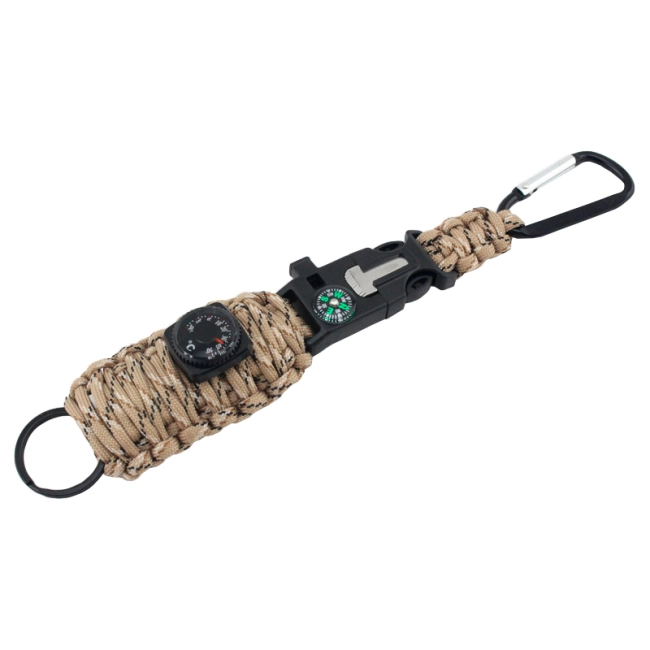 набор для выживания из паракорда с огнивом