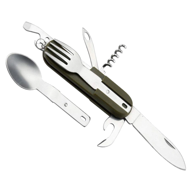 мультитул тактичний ложка-виделка зі штопором