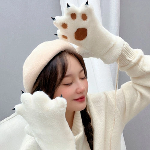 перчатки лапки котика