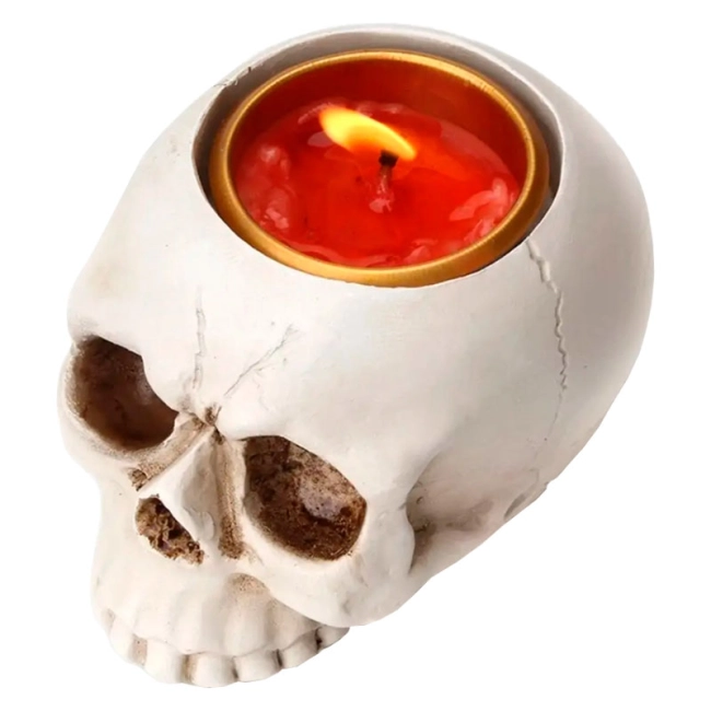 підставка для свічок череп