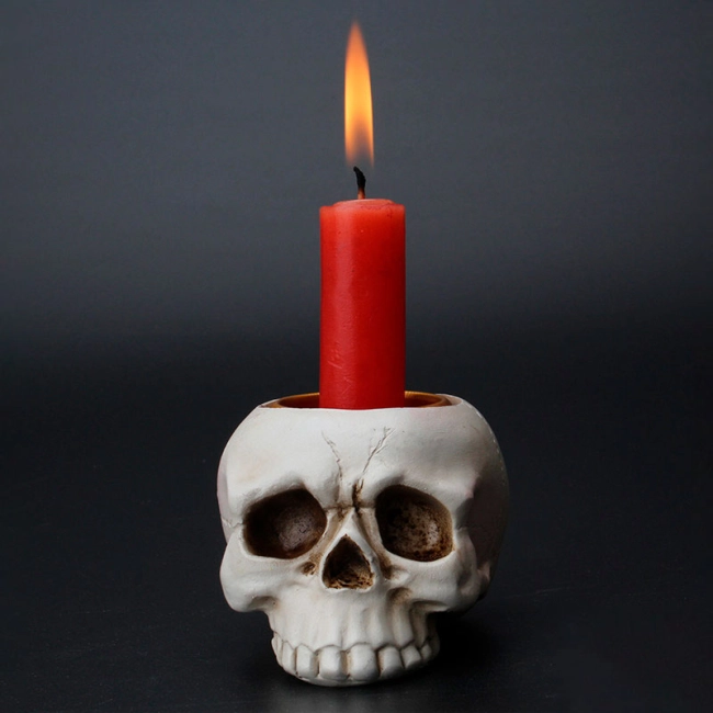 тримач для свічок череп