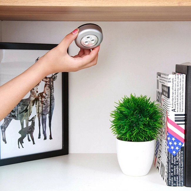 светильник светодиодный на батарейках на нажатие