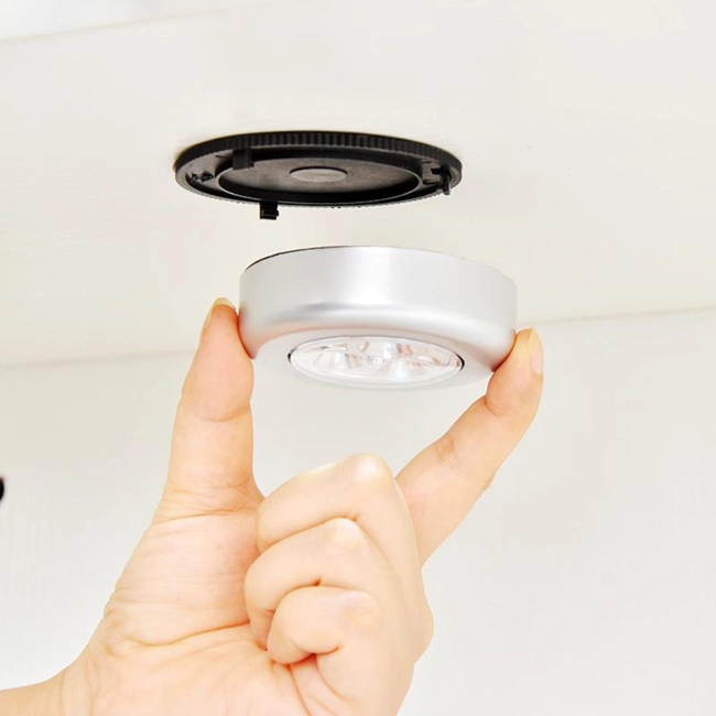 светильник led нажимной на батарейках