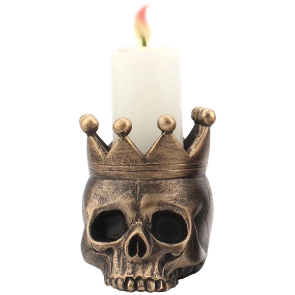 свічник череп з короною