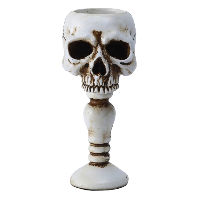 підставка для свічок у вигляді черепа