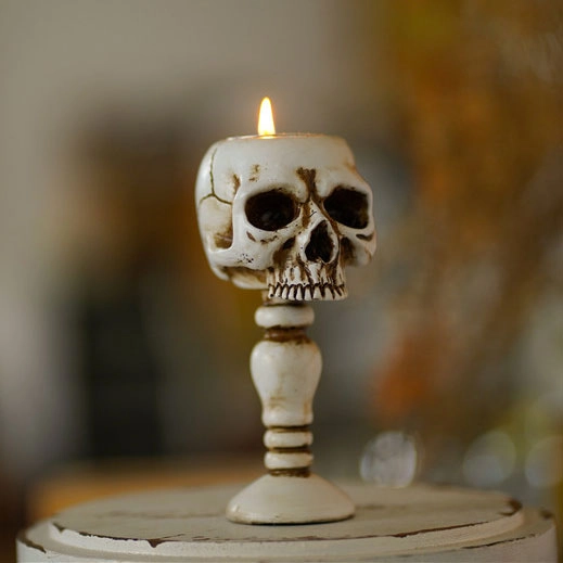 тримач для свічки череп