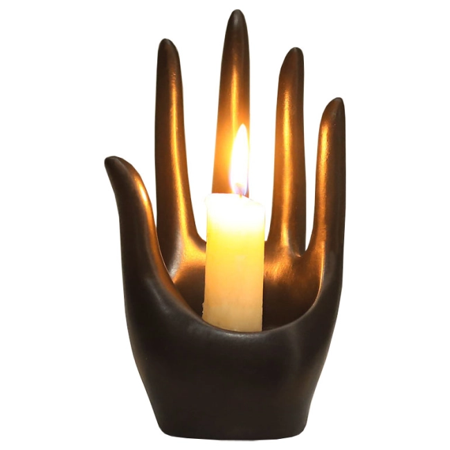 подсвечник рука
