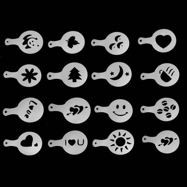 трафареты для кофе