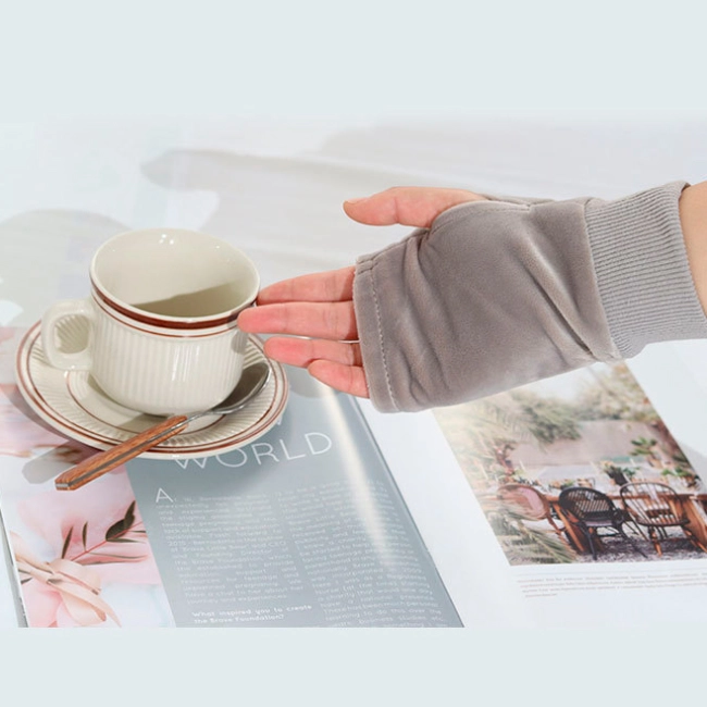 перчатки без пальцев с подогревом