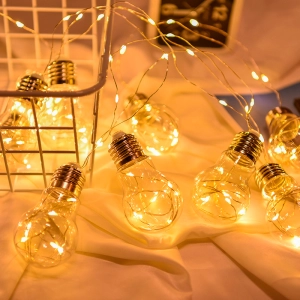 Светодиодная гирлянда лампочки на батарейках (10 лампочек) светодиодная гирлянда лампочки на батарейках