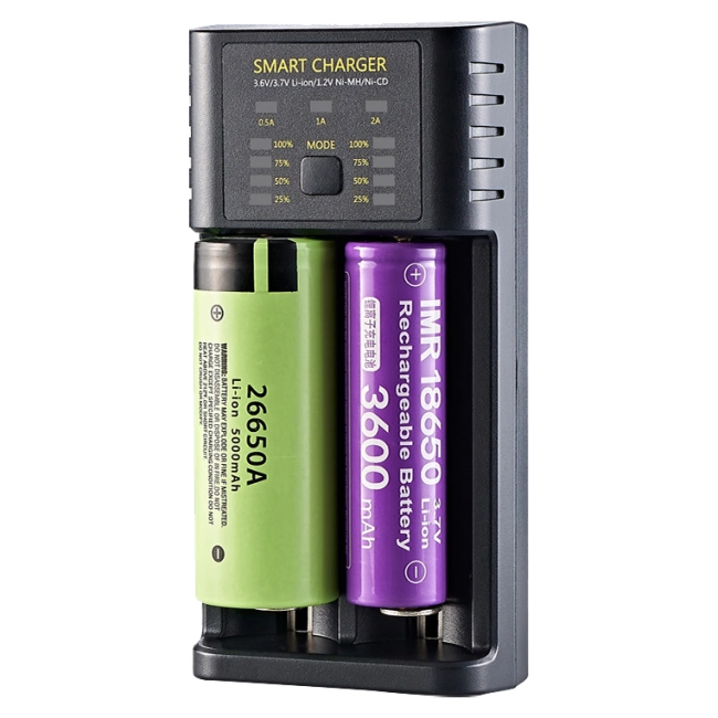 зарядний пристрій для акумуляторів з індикатором заряду